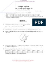 Sample Paper 8: Class - X Exam 2021-22 (TERM - II) Mathematics Standard