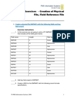 DDS Lab Exercises - Creation of Physical File, Field Reference File
