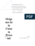 Trabajo Origenes de La Ciencia Procesal (Prof. Luzby)