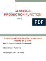 Classical: Production Function