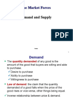 The Market Forces Demand and Supply