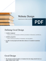 Website Design: Adopted From Atty. Hufana's Presentation
