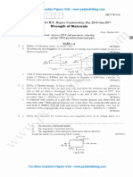 Strength of Materials Jan 2017 (2010 Scheme)