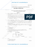 Strength of Materials Jan 2018 (2010 Scheme)