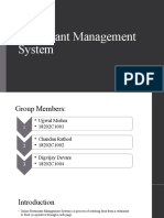 Restaurant Management System: Subject Guide: Shushma Pawar