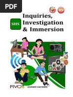 Inquiries Investigation and Immersion MODULES Week 1 8