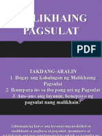 Malikhaing Pagsulat