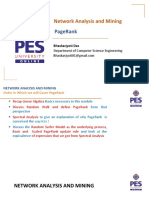 Network Analysis and Mining: Pagerank