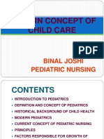 Modern Concept of Pediatric Nursing