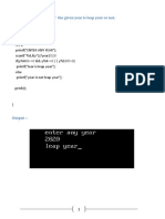 WAP To Check Whether The Given Year Is Leap Year or Not