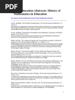 Download History of Mathematics in Education Bibliography by luisbelloli SN56231435 doc pdf