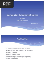 Computer & Internet Crime: KT44103 Ethics and Law in ICT Sem 1: 2021/2020