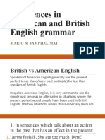 Differences in American and British English grammar