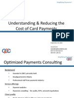 Understanding & Reducing The Cost of Card Payments: January 12, 2017 Anand Goel 404-542-8520 Phone 888-846-1305 Fax