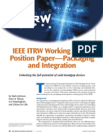 IEEE ITRW Working Group Position Paper-Packaging and Integration Unlocking The Full Potential of Wide-Bandgap Devices MPEL.2018.2822246