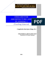 English For Architecture and Planning 1: (Teaching Material)