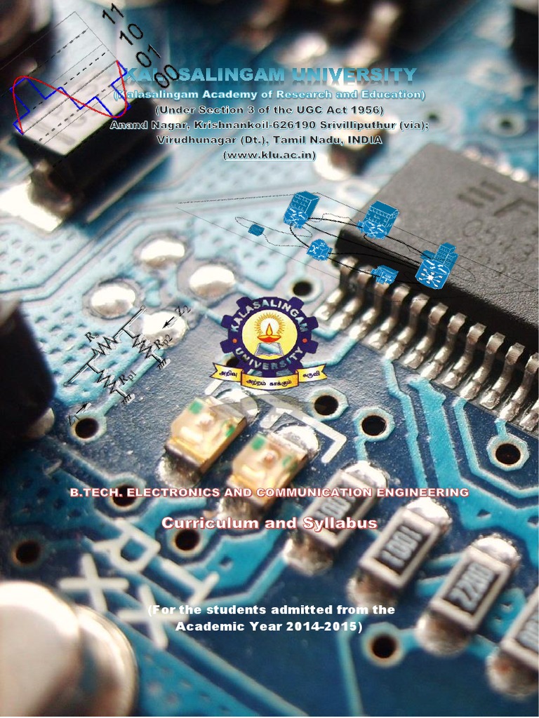 B.Tech - ECE Syllabus For Students Joined 2014 15 Onwards | PDF ...