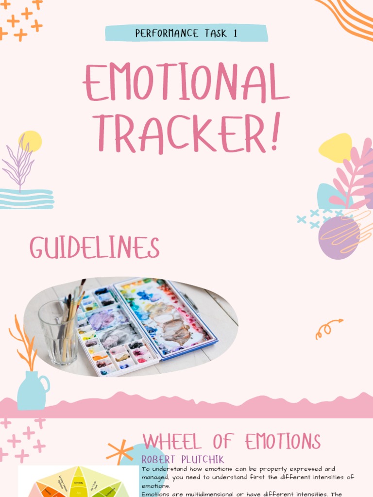 Emotional Tracker Guidelines and Tasks | PDF | Emotions | Metaphysics ...