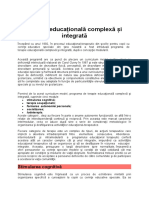 Terapie Educațională Complexă Și Integrată La Copii Cu CES