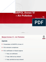 Marpol Annex Vi - Air Pollution: By-Shaurya Shukla Aaditya Upadhyay Brajesh Kumar Abhinav Dogra