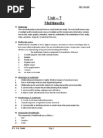 Unit - 7 Multimedia: Com.331: Computer Science Neb Grade XI