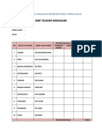 Lembar Kontrol Mata Pelajaran