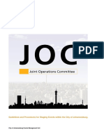 Guidelines and Procedures For Staging Events Within The City of Johannes...