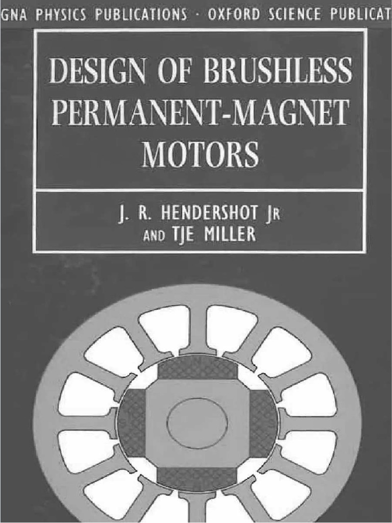 PDF A11 Design of Brushless Permenant Machines Compress PDF Electrical Engineering