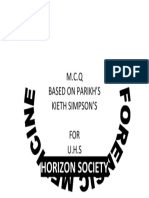 M.C.Q Based On Parikh'S Kieth Simpson'S FOR U.H.S: Horizon Society