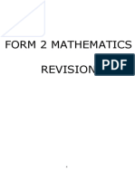 Form 2 Revision. Math