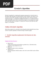 Outline of Kruskal's Algorithm