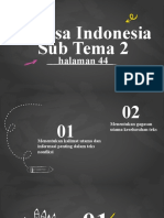 Bahasa Indonesia Sub Tema 2