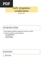 Early Pregnancy Complication