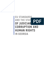 EU Standards and The State of Judiciary, Corruption and Human Rights in Georgia