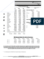 Bill Buying Rates Per Unit of Currency: Treasury Management Group