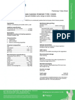 Lactosan Cheese Powder Type 133230: Preliminary Data Sheet