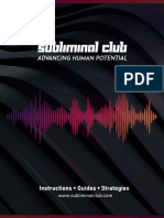 General Instructions SubliminalClub Ultrasonic Subliminal With ActiveAudio Tech