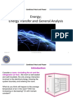 Energy Energy Transfer and General Analysis: Combined Heat and Power