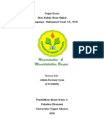 Tugas Essay: Mata Kuliah: Bisnis Digital Dosen Pengampu: Muhammad Yusuf, S.E., M.M