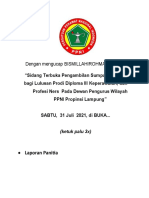 Naskah Sumpah - DPW PPNI Lampung