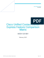 Cisco Unified Contact Center Express Feature Comparison Matrix