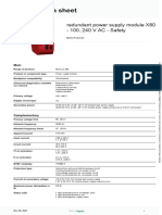 Product Data Sheet: Redundant Power Supply Module X80 - 100..240 V AC - Safety
