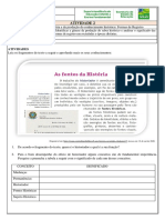 6º HIS Atividade 2 Formas de Registro Da História e Da Produção Do Conhecimento Histórico