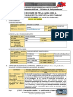 Informe de Docente de Aula Noviembre