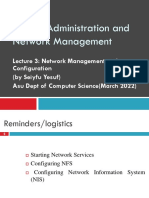 System Administration and Network Management