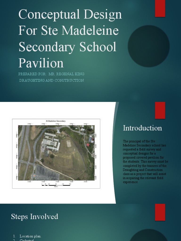 Conceptual Design For Ste Madeleine Secondary School Pavilion PDF