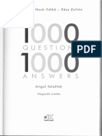 1000 Questions 1000 Answers - Angol Felsőfok Kész Zoltán, Némethné Hock I.