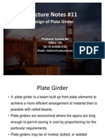 Lecture Notes 11 Design of Plate Girder