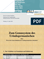 PP (1) - IZD Forschungskolloquium SS 2021 - Stefan Schaffner - Zum Genussystem Des Urindogermanischen