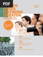 The New School / Summer 2011 CE Catalog